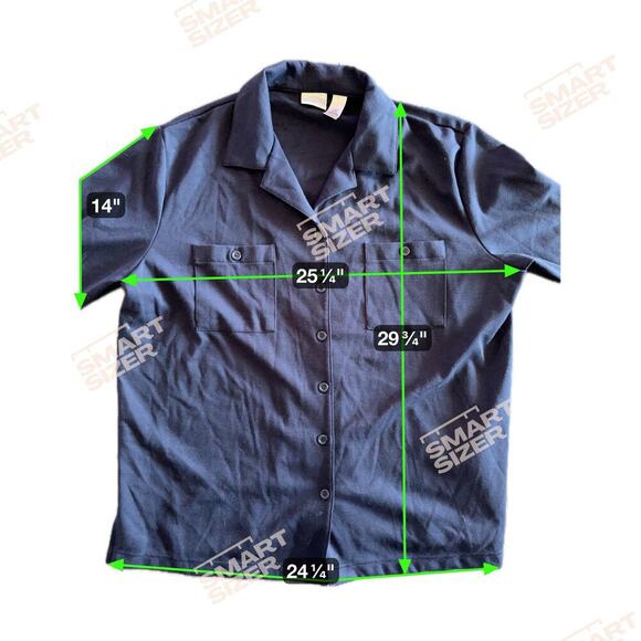 Villager Signature Dark Blue Button Down Shirt - Size 1X - Picture 6 of 6